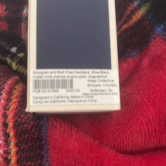 Keep Collective Grosgrain & Silver Multi Chain Necklace - Picture 2 of 2